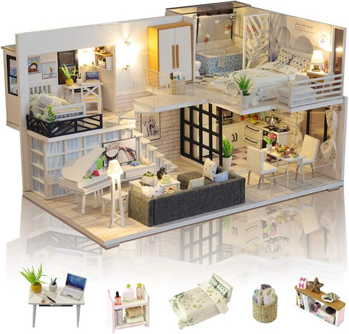 Miniatura casa delle bambole - casa,